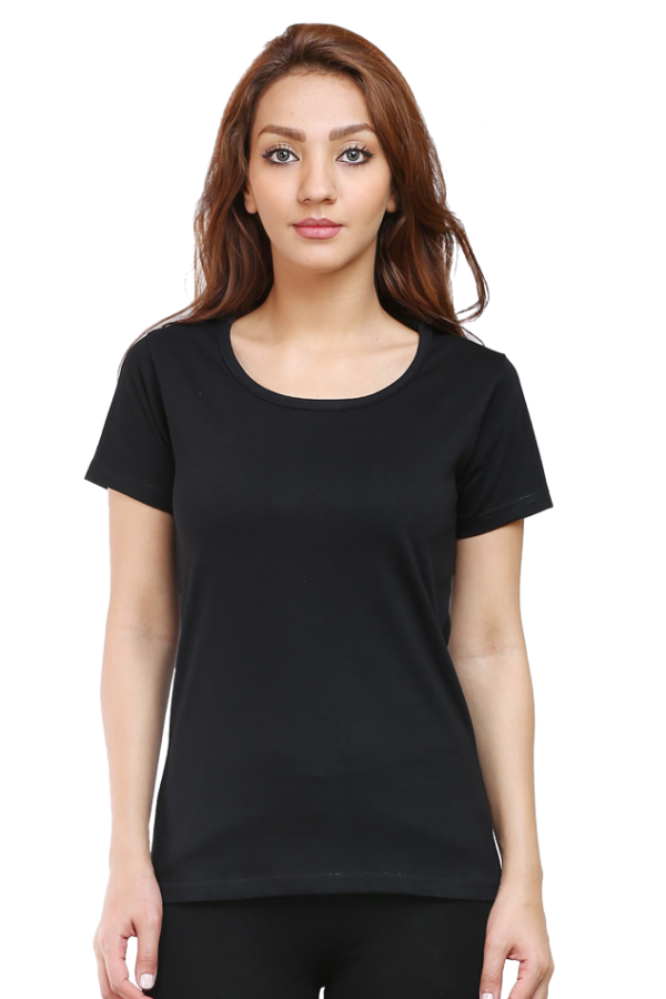 Solid Classic Crew Cotton T-Shirt for Women | Soft, Stylish & Eco-Friendly | Plain