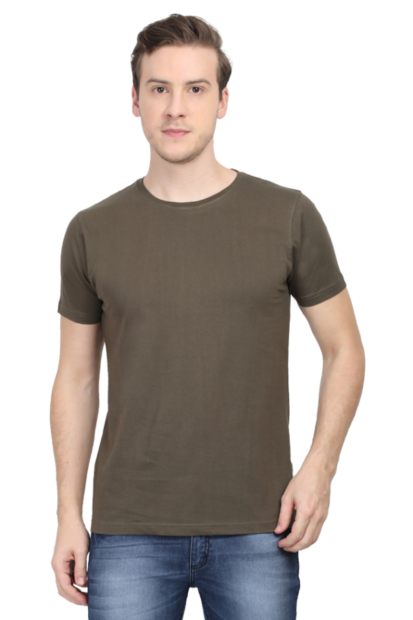 Solid Classic Crew Cotton T-Shirt for Men | Soft, Durable & Versatile | Plain